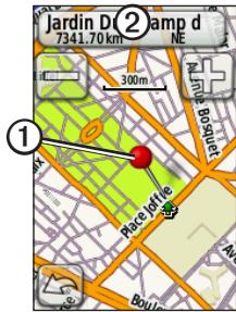 GARMIN EDGE 800 - Enregistrement de positions à partir de la carte - 2