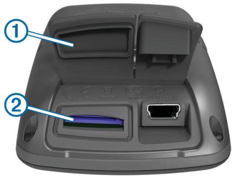 GARMIN EDGE 810 - Installation d'une carte mémoire - 1