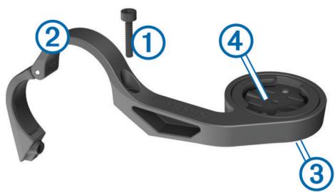 GARMIN EDGE 810 - Installation du support de fixation standard - 3