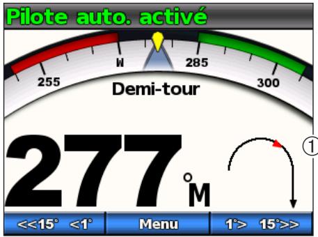 GARMIN GHP 10V - Suivi du modèle Demi-tour - 1