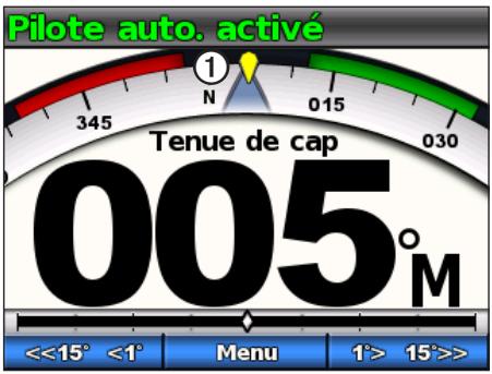 GARMIN GHP 10V - A propos de l'écran Cap - 2