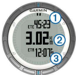 GARMIN QUATIX - Navigation vers un waypoint - 1