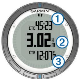 GARMIN QUATIX - Navigation vers une destination - 1