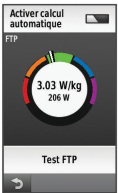 GARMIN EDGE 1000 - Récupération de l'estimation de votre FTP - 1