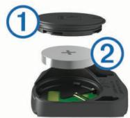 GARMIN EDGE 1000 - Remplacement de la pile du capteur de vitesse ou du capteur de cadence - 1
