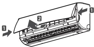 LG MS12AWR - Utilización del aire acondicionado sin el mando a distancia - 1