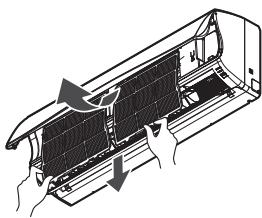LG MS12AWR - Limpieza del filtro del aire. - 2