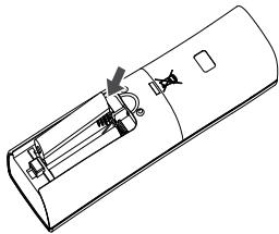 LG MS12AWR - Einlegen der Batterien - 2