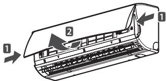 LG MS12AWR - Bedienung des Klimagerätes ohne Fernbedienung - 1