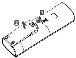 LG MS12AWR - Colocación de las pilas - 1