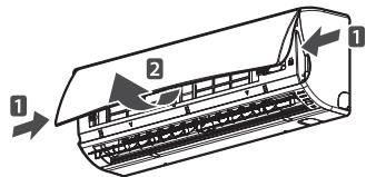 LG MS12SQ - Bedienung des Klimagerätes ohne Fernbedienung - 1