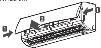 LG MS12SQ - Öffnen Sie die Frontblende. - 1