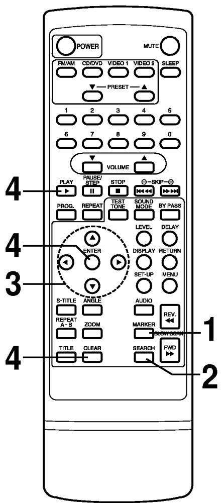 LG DA-3520AD - Mise en mémoire d'un marqueur - 2