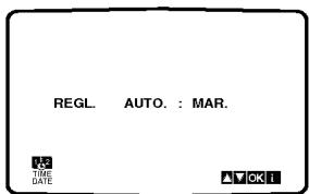 LG DT-585NS - Positionner I'horloge manuellesment - 1