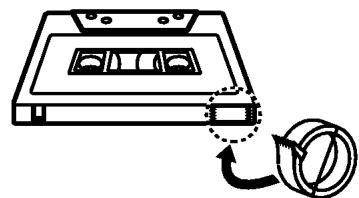 LG LM-U550D - Remarques sur les cassettes Protection de l'enregistrement - 2