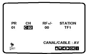 LG VF48 - Changement de l'ordre des stations TV - 12