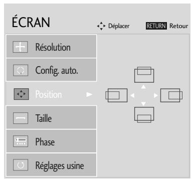 LG M237WDP - Réglage de la position, taille et phase de l'écran - 3