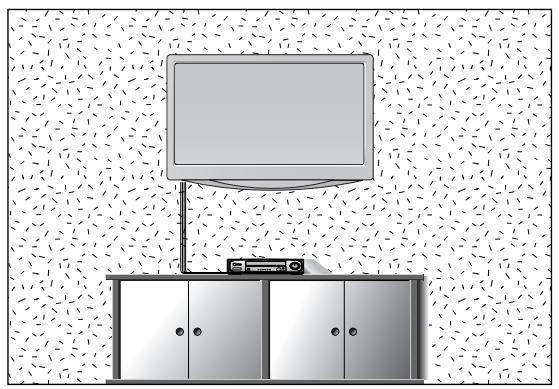 LG M237WDP - MONTAGE AU MUR : INSTALLATION HORIZONTAL - 1