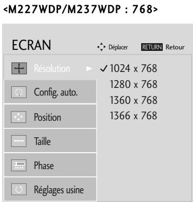 LG M237WDP - Sélection de la résolution - 4