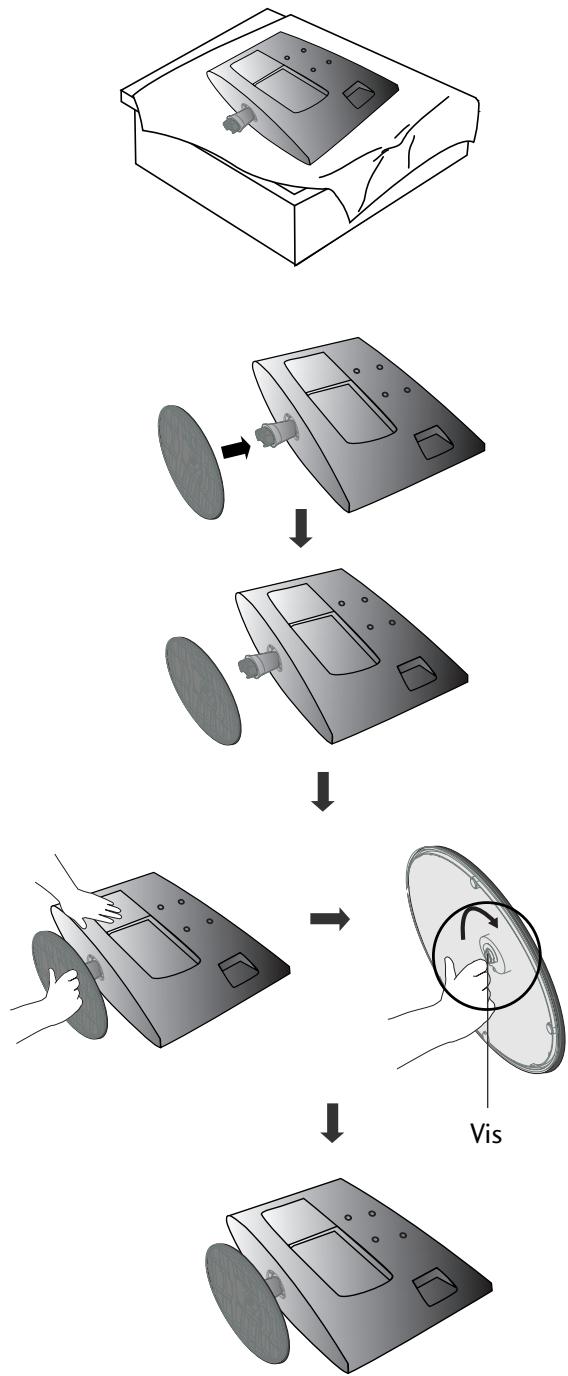 LG M237WDP - INSTALLATION DU SOCLE - 1