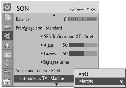 LG M237WDP - ACTIVATION/DÉSACTIVATION DES HAUTPARLEURS DU TÉLÉVISEUR - 3