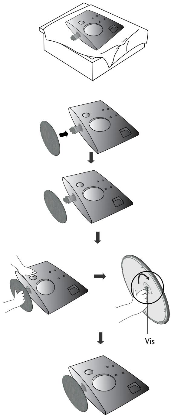 LG M237WDP - INSTALLATION DU SOCLE - 1