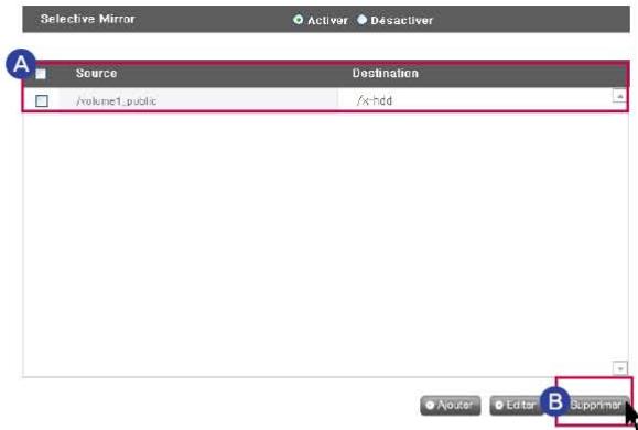 LG N1A1DD1 - Supprimer listes du Mirroring sélectif - 1