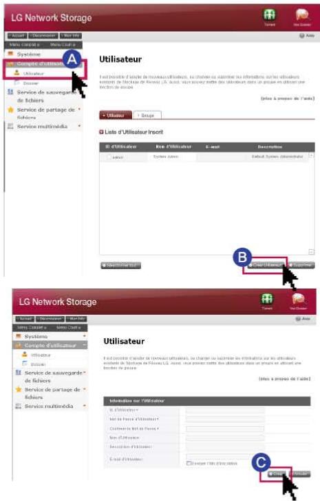 LG N1A1DD1 - Ajouter un utilisateur - 1