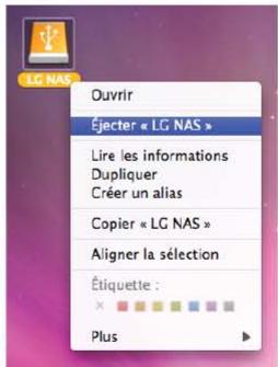 LG N1A1DD1 - 3-4. Mode switch Retrait d'un lecteur de disque dur externe (HDD) - 2