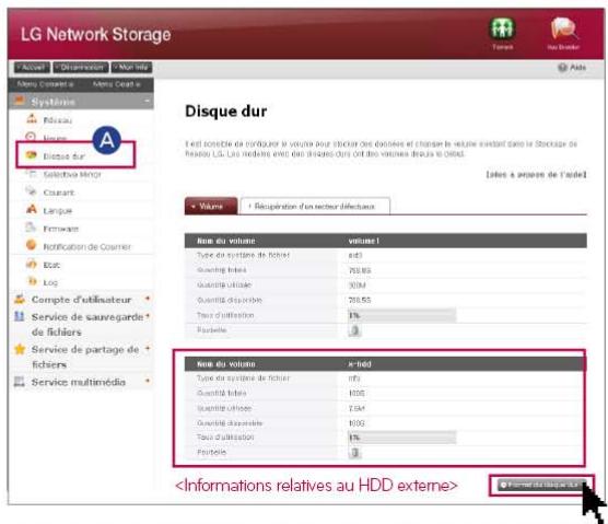 LG N1A1DD1 - Changement de capacité d'un lecteur de disque dur externe (HDD) - 1