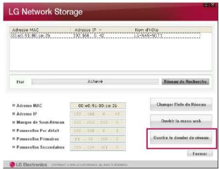 LG N1A1DD1 - 6-1. Using Network Storage Utilisation du NAS Dectector - 2