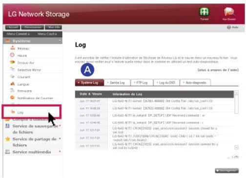 LG N1A1DD1 - 8-13. Configuration du système Contrôle d'un journal - 2