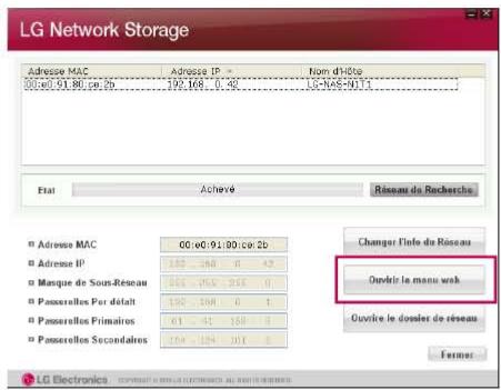 LG N1A1DD1 - 6-1. Using Network Storage Utilisation du NAS Dectector - 1