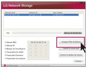 LG N1T1DD1 - Installation du produit Installation de Network Storage - 2