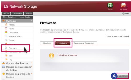 LG N1T1DD1 - Mot de passe Administrateur et initialisation du paramétrage du réseau Vous pouvez initialiser le système avec les valeurs par défaut. - 1