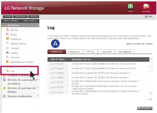 LG N1T1DD1 - 8-13. Configuration du système Contrôle d'un journal - 2