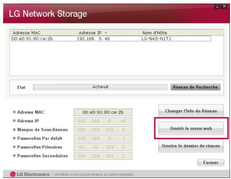 LG N1T1DD1 - 6-1. Using Network Storage Utilisation du NAS Dectector - 3
