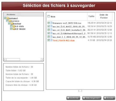 LG N1T1DD1 - B Vérifiez le répertoire de sauvegarde et la base de données. - 1
