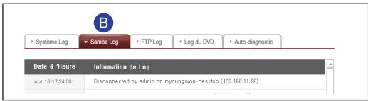 LG N1T1DD1 - 8-13. Configuration du système Contrôle d'un journal - 3