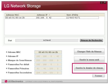 LG N1T1DD1 - 6-1. Using Network Storage Utilisation du NAS Dectector - 4