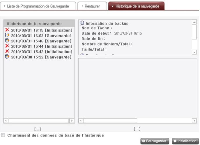 LG N1T1DD1 - Gérer l'historique de restauration - 1