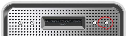 LG N4B1N - Indication d'etat de NAS (bouton de SET) - 1