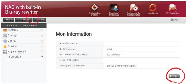 LG N4B1N - Changement du mot de passer et de l'information d'administrateur - 1
