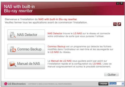LG N4B1N - Installation de programme d'application du PC - 1