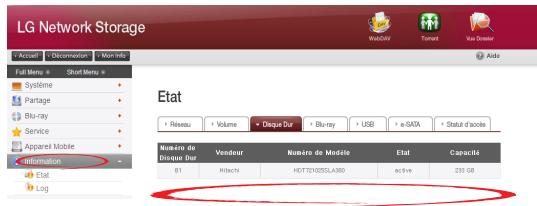 LG NAS N2B1DD2 - - Vérifiez quel disque dur cause l'erreur RAID - 1