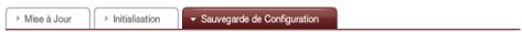 LG NAS N2B1DD2 - Sauvegarde de configuration - 1