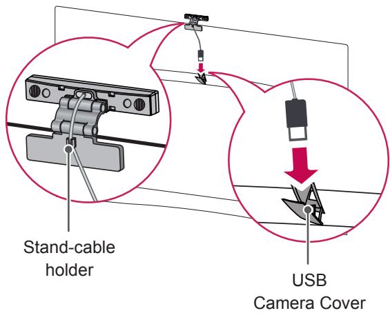 LG 55EA8809 - Attaching the Video Call Camera - 3
