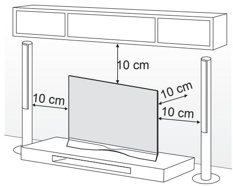 LG 55EA8809 - Montaje en una mesa - 1
