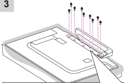 LG 55EA8809 - Attaching the stand - 5