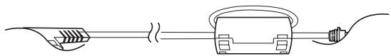 LG 55EA8809 - So verwenden Sie den Ferritkern - 1